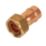 Yorkshire  Copper Solder Ring Straight Tap Connector 15mm x 1/2"