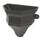 FloPlast Cast Iron Effect Ogee Hopper 65-68mm Black