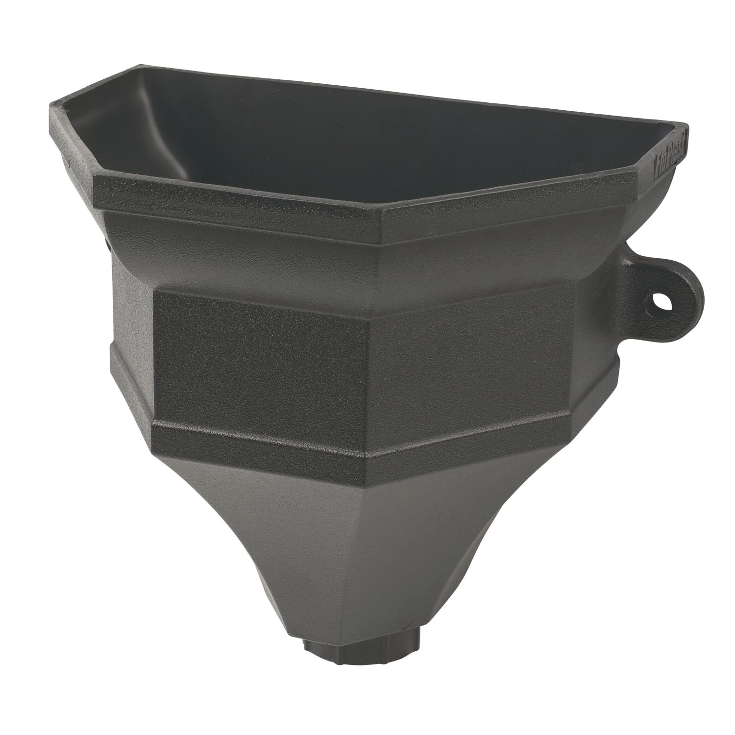 FloPlast Cast Iron Effect Ogee Hopper 65-68mm Black (94292)