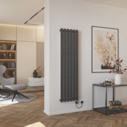 Azur Ilios 1000W Electric Radiator 1600mm x 448mm Anthracite 3412BTU