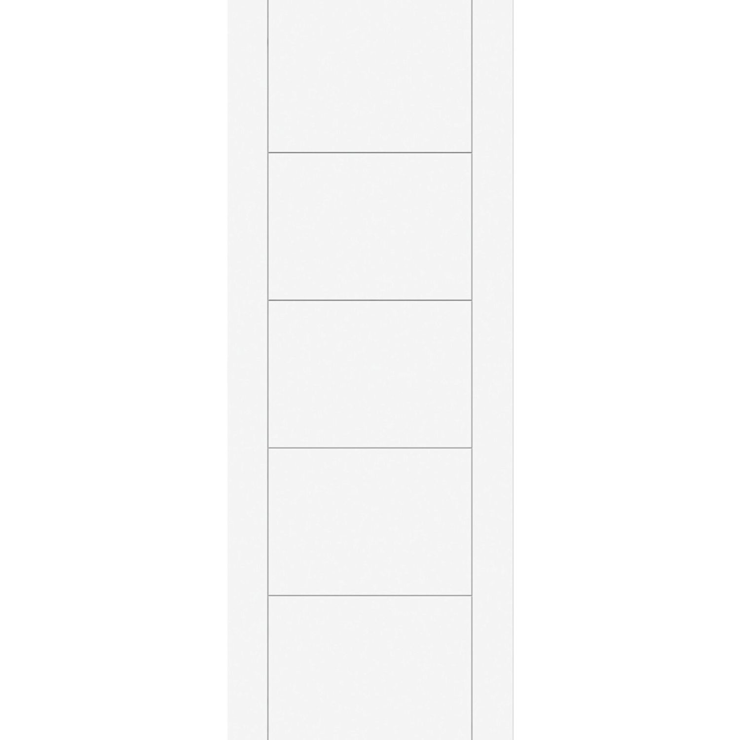 Green & Taylor Satin Painted White Wooden Ladder Internal Fully-Finished Door 1981mm x 610mm (942CT)