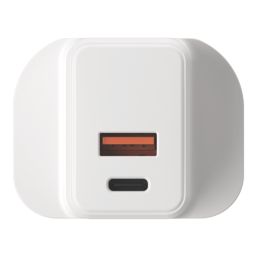 LAP 2-Outlet Type A & C Plug-In USB Adaptor Plug 3A