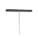 Spacepro  Interior Unit Shelf with Hanger Bar Black 2700mm x 110mm