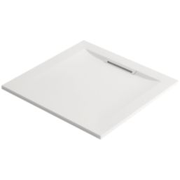 Mira Flight Level Safe Square Shower Tray White 900mm x 900mm x 25mm