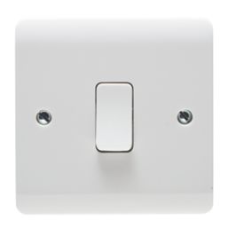 Crabtree Instinct 10AX 1-Gang 2-Way Light Switch  White