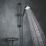 Mira Atom Single Outlet Rear-Fed Exposed Matt Black Thermostatic Mixer Shower
