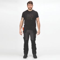 Regatta Infiltrate Stretch Trousers Iron/Black 36" W 29" L