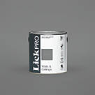 LickPro  Eggshell Grey RAL 7037 Emulsion Paint 2.5Ltr