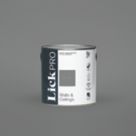 LickPro  2.5Ltr Grey RAL 7037 Eggshell Emulsion  Paint