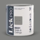 LickPro Max+ 2.5Ltr Grey RAL 7037 Eggshell Emulsion  Paint