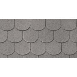 Roof Pro Grey Round Bitumen Roof Shingles 1m x 340mm 16 Pack