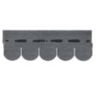 Roof Pro Grey Round Bitumen Roof Shingles 1m x 340mm 16 Pack