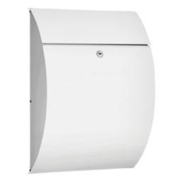 Burg-Wachter Riviera Post Box White Metallic