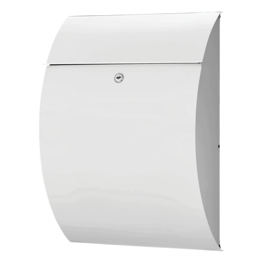 Burg-Wachter Riviera Post Box White Metallic