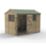 Forest Beckwood 9' 6" x 6' (Nominal) Reverse Apex Shiplap Timber Shed with Base