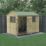 Forest Beckwood 9' 6" x 6' (Nominal) Reverse Apex Shiplap Timber Shed with Base
