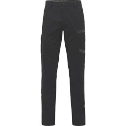 Hard Yakka Raptor Active Work Trousers Black 32" W 32" L