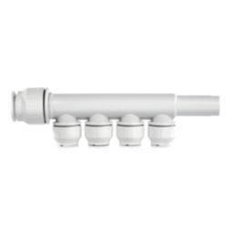 JG Speedfit PEM582215CWP Plastic Push-Fit Reducing 4 Port Plumbing Manifold 22mm x 15mm