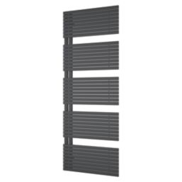 Ximax Watson Open 1675mm x 600mm 2689BTU Anthracite Vertical Towel Radiator