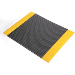 COBA Orthomat Premium Bubble Anti-Fatigue Floor Mat Black / Yellow 900mm x 600mm x 16mm