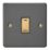 Varilight  20A 1-Gang 2-Pole Control Switch Graphite Grey with LED