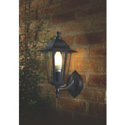 Essentials Coach Outdoor Lantern Wall Light Black