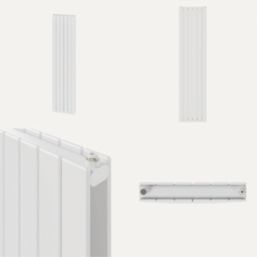 Flomasta  1800mm x 433mm 4756BTU White Vertical Designer Radiator