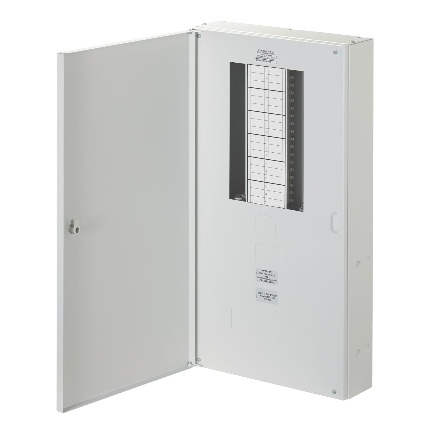 Wylex NH 12-Way Meter Ready 3-Phase Type B Distribution Board (9430P)