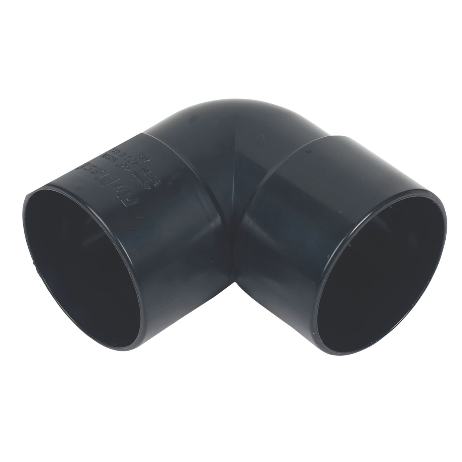 FloPlast Solvent Weld Bends 90° Black 40mm 5 Pack (94350)