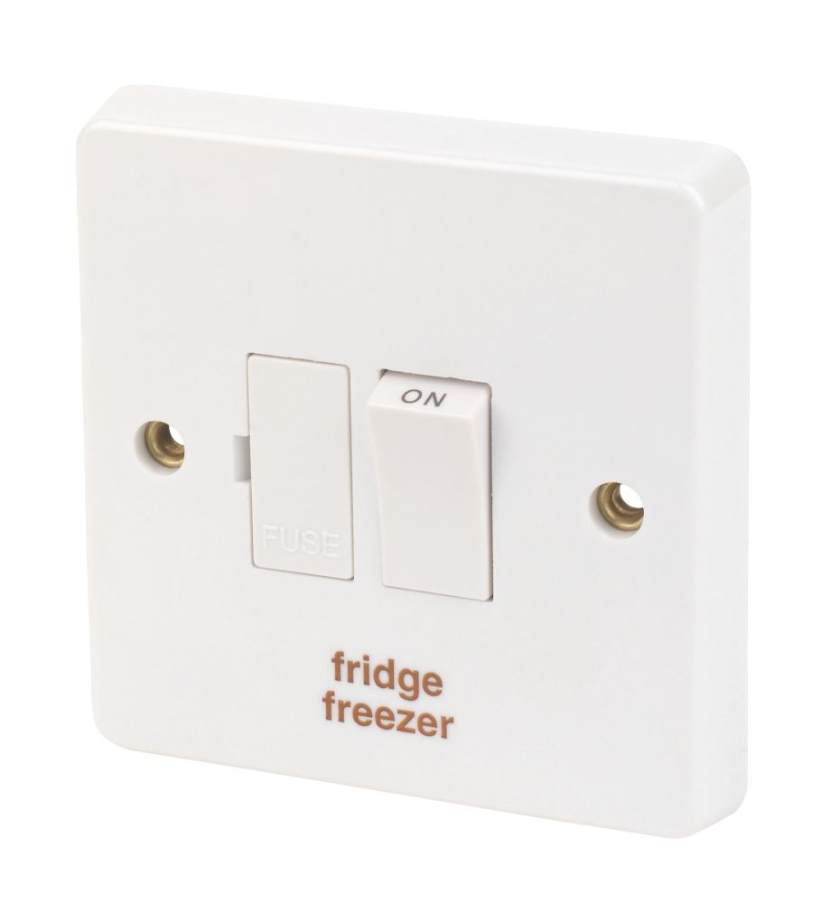 Crabtree Capital 13A Switched Fridge Freezer Fused Spur  White