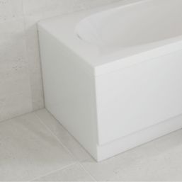 Ultra Strong Straight Bath End Panel 700mm White Gloss