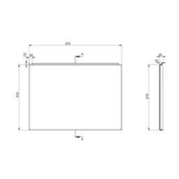 Ultra Strong Straight Bath End Panel 700mm White Gloss