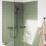 Grohe Dice Exposed Single Outlet Manual Matt Black Single Lever Shower Mixer