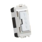 Knightsbridge  13A Grid Fused Spur Matt White