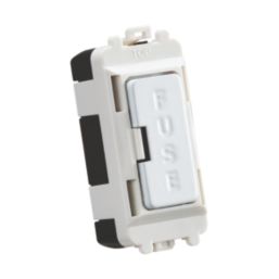 Knightsbridge  13A Grid Fused Spur Matt White