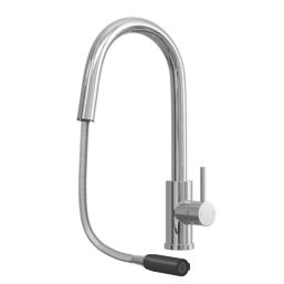 ETAL Velia  Concealed Pull-Out Kitchen Mixer Tap Polished Chrome