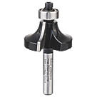 Bosch  1/4" Shank Double-Flute Straight Standard for Wood Rounding Over Bit 31.8mm x 16.2mm