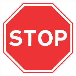 "Stop" Sign 450mm x 450mm