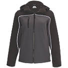 Site Kardal Womens Water-Resistant Softshell Jacket Black / Grey Size 8-10
