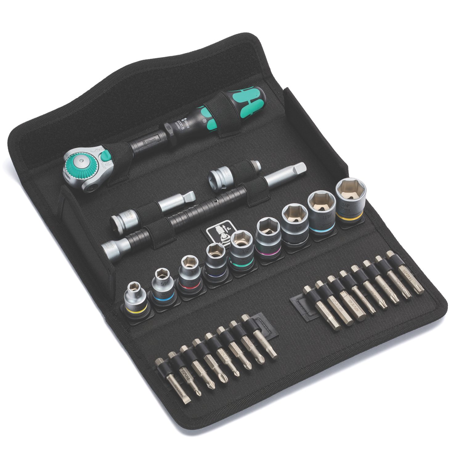 Wera 8100 SB 9 Zyklop Speed 3/8" Drive Ratchet & Socket Set 29 Pcs (943HF)
