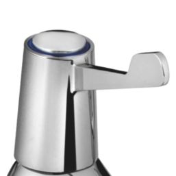 Bristan Lever Chrome 90mm Cloakroom Lever 2 Tap Holes Basin Pillar Tap