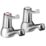 Bristan Lever Chrome 90mm Cloakroom Lever 2 Tap Holes Basin Pillar Tap