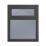 Crystal  Top Opening Obscure Triple-Glazed Casement Anthracite on White uPVC Window 905mm x 965mm