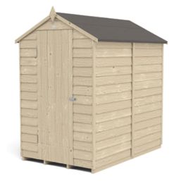 Forest  4' x 6' (Nominal) Apex Overlap Timber Shed