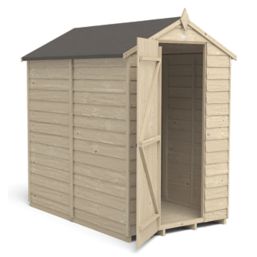 Forest  4' x 6' (Nominal) Apex Overlap Timber Shed