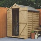Forest  4' x 6' (Nominal) Apex Overlap Timber Shed