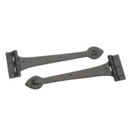 Hardware Solutions Antique Black Straight Heavy Duty Iron Hinges 105mm x 50mm x 30mm