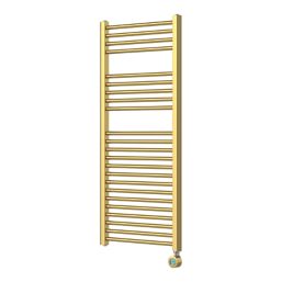 Refurb Flomasta 1100mm x 500mm 853BTU Gold Flat Electric Towel Radiator