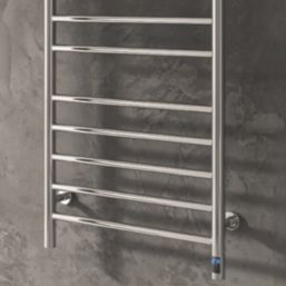 Reina 1200mm x 500mm 495BTU Stainless Steel Flat Electric Towel Radiator