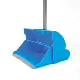 Hillbrush Lobby Dustpan & Soft Angle Brush Set Blue 2 Pack